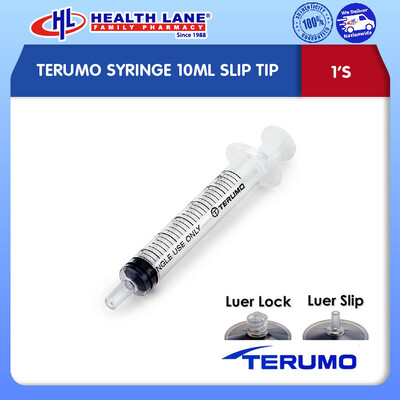 TERUMO SYRINGE 10ML SLIP TIP 1'S
